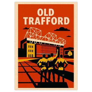 Old Trafford Stadium A3 Print