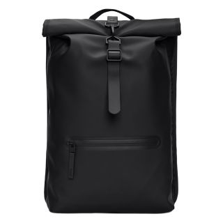 Rains Rolltop Rucksack Black