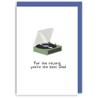 For the record Father's Day card