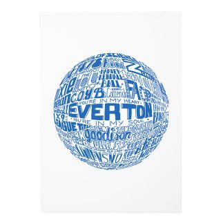 Everton Football A3 Print