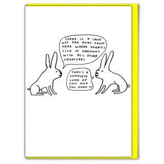 Live In Harmony Card by David Shrigley 