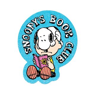 Peanuts Sticker Snoopy Book Club