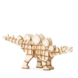 Kikkerland Stegosaurus 3D Wooden Puzzle