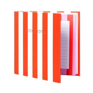 Red Stripe Sticky Notes & Notepad Set