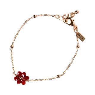 Flower Friendship Bracelet - Wine