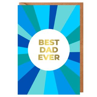 UT, Best Dad Ever Burst Father's Day Card