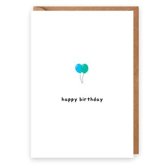 UT, Happy Birthday Balloons Card