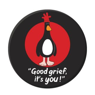 Half Moon Bay Aardman Feathers McGraw Ceramic Coaster