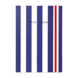 Breton Stripe 'Write It Down' A5 Notebook