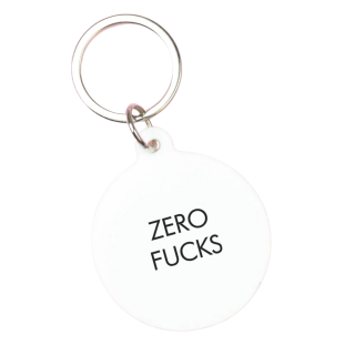 Zero Fucks Keyring