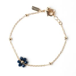Flower Friendship Bracelet - Navy