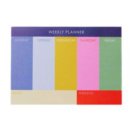 Colour Block Weekly Planner Desk Pad