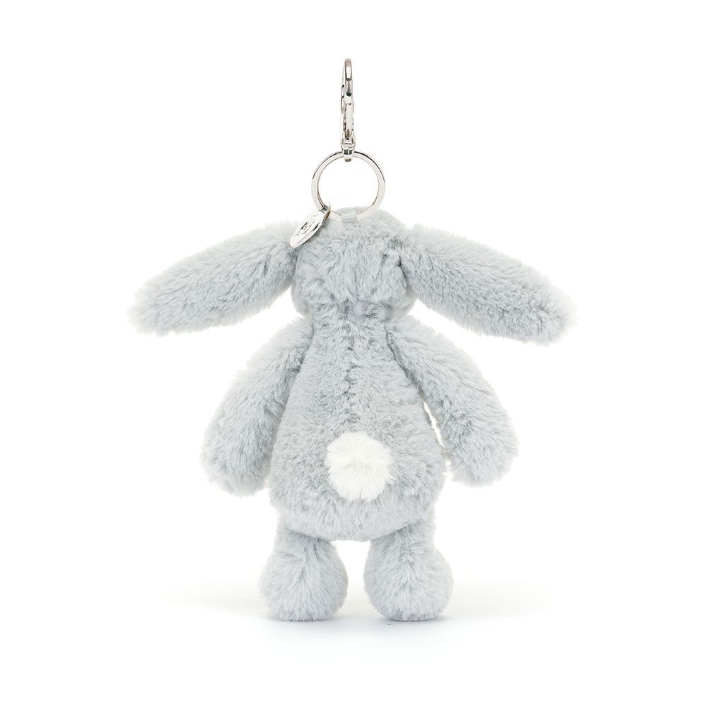 Buy The Bashful Silver Bunny Bag Charm | Jellycat