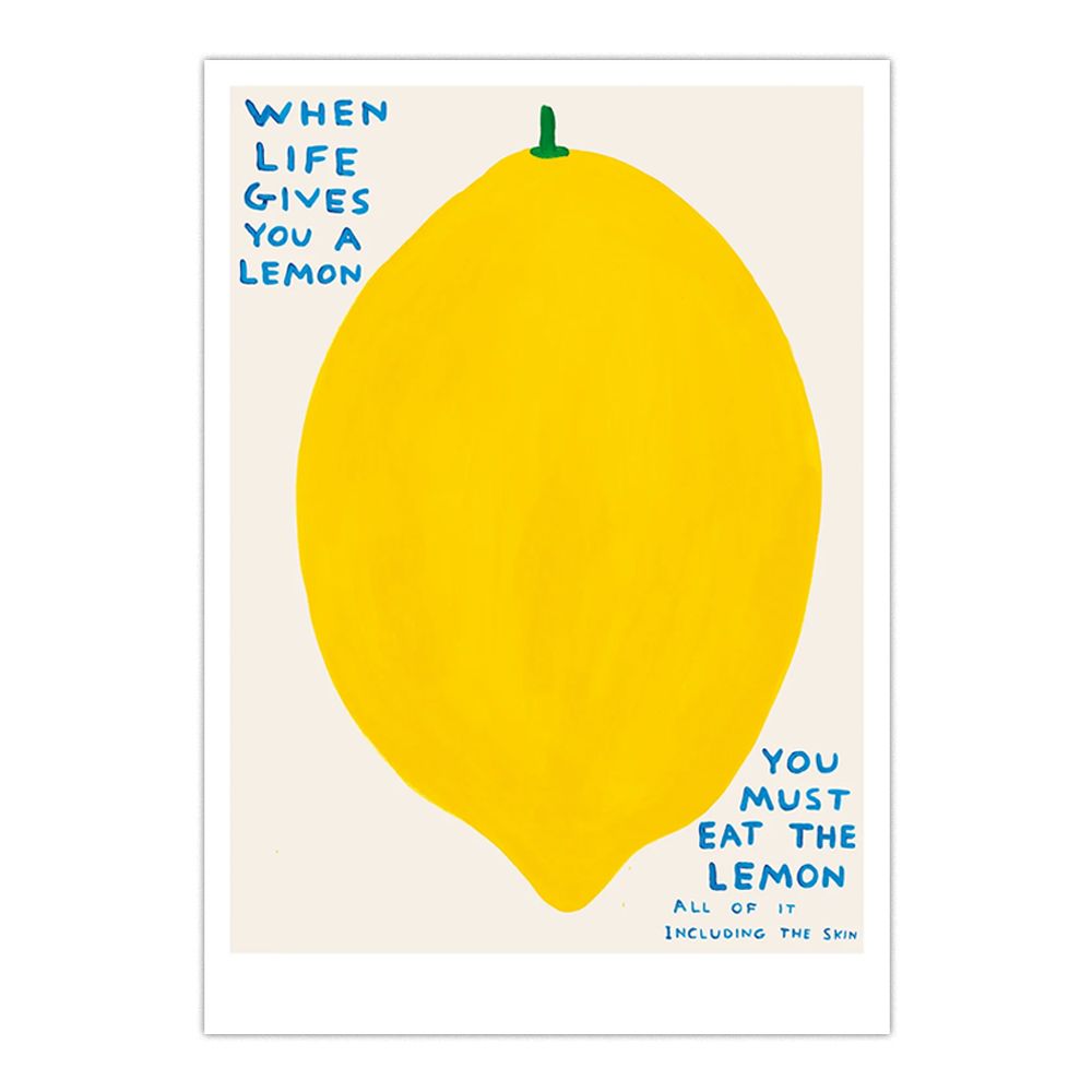 Buy the David Shrigley Lemon A5 Postcard Print | Shrig Shop