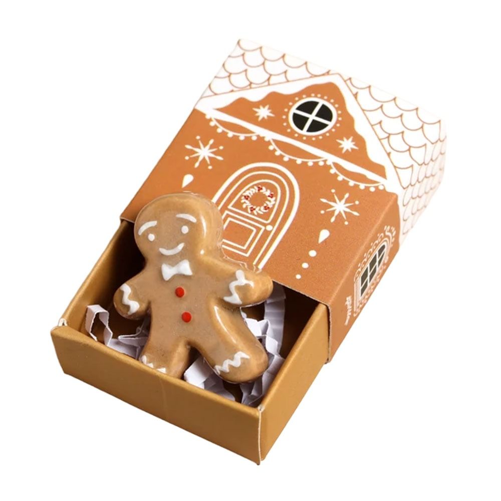 Lisa Angel Tiny Matchbox Ceramic Christmas Gingerbread Man