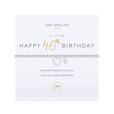 Joma Jewellery A Little Happy 40th Birthday Bracelet