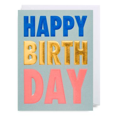 Bold Happy Birthday Card