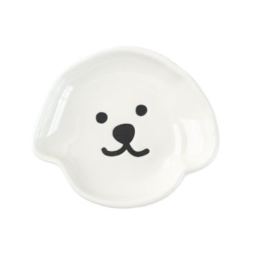 Ceramic Trinket Dish - White Dog