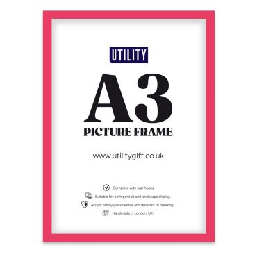 A3 Picture Frame Bright Pink