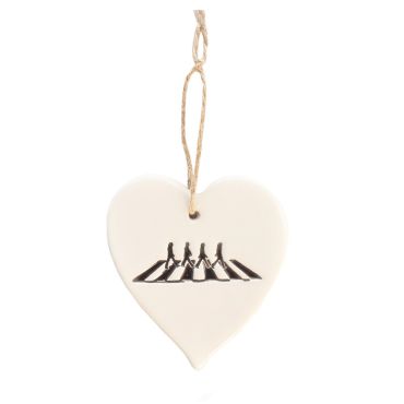 Beatles Ceramic Heart Front