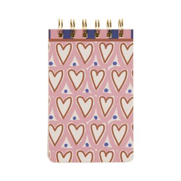 Adopo Twin Wire Notepad - Hearts