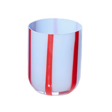 MAEGEN Atina Glass Tumbler - Blue & Red