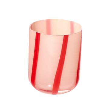 MAEGEN Atina Glass Tumbler - Pink & Red