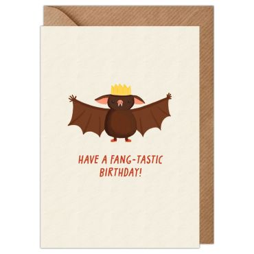 Bat Fangtastic Birthday Card