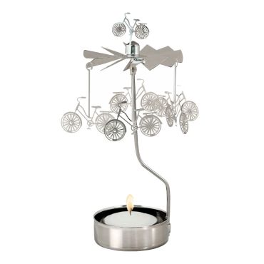 Pluto Produkter Silver Bike Rotary Candle