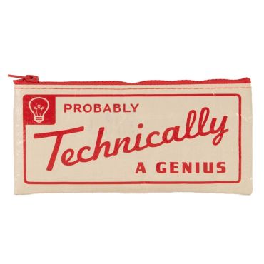 Blue Q Pencil Case Probably a Genius