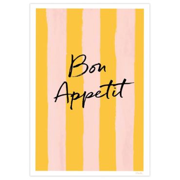 Toasted Crumpet Floh. Bon Appetit Print - A3