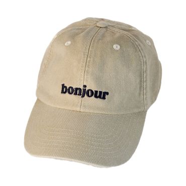 Bonjour Slogan Cap