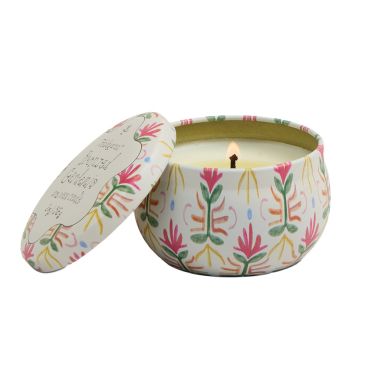 Paddywax Tulip Tin Scented Candle - Bronzed Gardenia