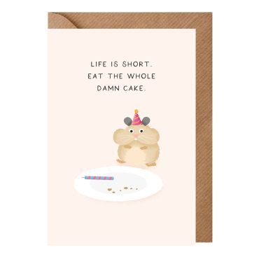 Studio Mads Whole Damn Cake Card