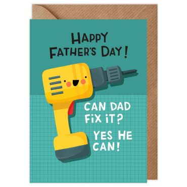Can Dad Fix It Father's Day Card