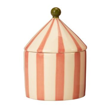 Carnival Pink Stripe Candle Fig & Neroli - Illusionist