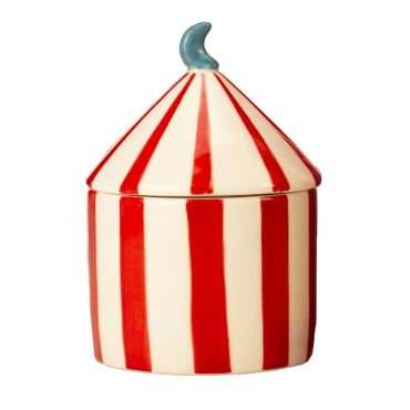 Carnival Red Stripe Candle Plum & Pomegranate - Ringmaster