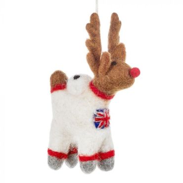 Felt So Good Reindeer Astronaut Christmas Decoration