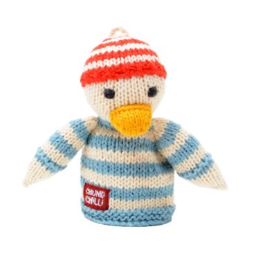 ChunkiChilli Duck Knitted Finger Puppet