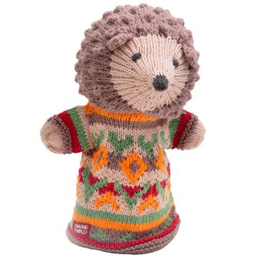 ChunkiChilli Hedgehog Knitted Hand Puppet