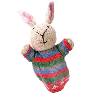 ChunkiChilli Rabbit Knitted Hand Puppet