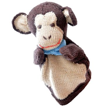 ChunkiChilli Monkey Knitted Hand Puppet 