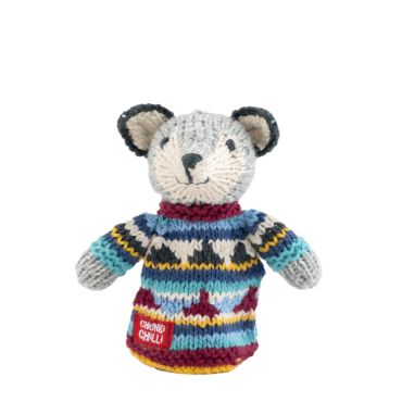 ChunkiChilli Wolf Knitted Finger Puppet