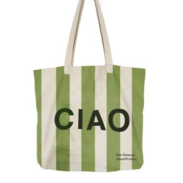 The General Classification Ciao Tote Bag - Green Stripe