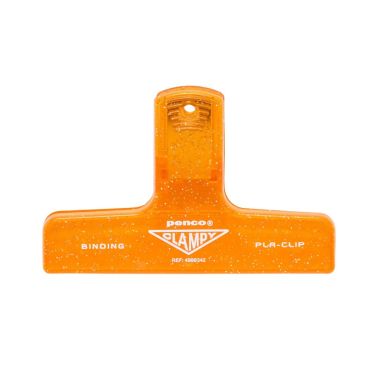 Hightide Penco Clampy Glitter Plastic Clip - Orange