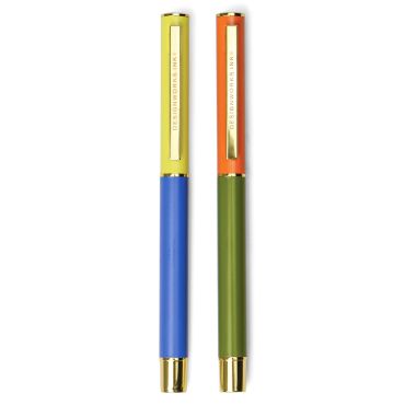 DesignWorks Ink Colour Block Pens Cobalt & Army Green
