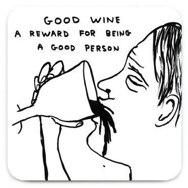 David Shrigley Good Wine Coaster