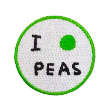 David Shrigley I Pea Peas Embroidered Patch