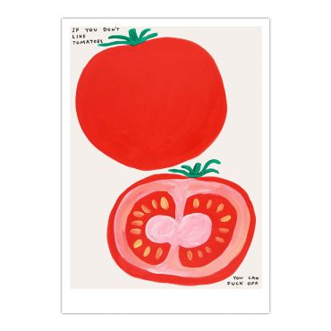 David Shrigley Tomatoes A5 Postcard Print