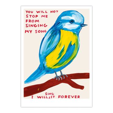 David Shrigley Songbird A5 Postcard Print